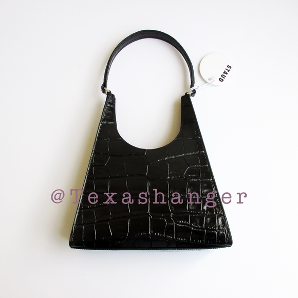 NWT STAUD Rey Shoulder Bag Black - Picture 9 of 16